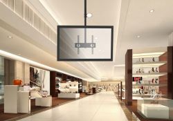 Ceiling Mount  Reflecta Pallas L, Black, 23"-55", max.50kg, 105-156cm, Vesa: up 400x400, 23125