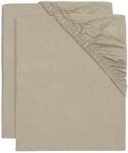 купить Детское постельное белье Jollein 2511-507-67058 Cearsaf cu elastic Jersey Olive Green, 120x60cm, 2buc в Кишинёве 