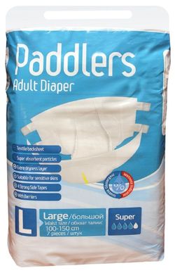 Подгузники для взрослых Paddlers Eco Pack Large 7шт 100-150см 70+кг