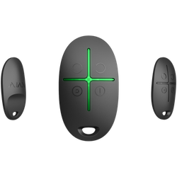 Ajax Wireless Security Alarm Button "SpaceControl", Black, Security Modes, Key Fob