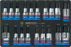 купить Набор головок, бит, насадок King Tony 9-4129PRV набор насадок HEX 1/2" 19 пр. (FOAM) в Кишинёве 