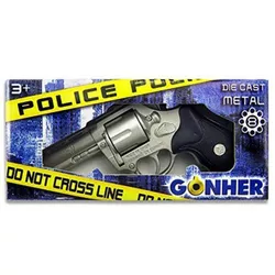 купить Игрушечное оружие Gonher 33/0 Pistol politie 33/0 (8 gloante) Silver, 44065 в Кишинёве 