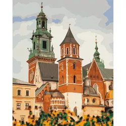 купить Картина по номерам BrushMe BS53431 40*50 cm (în cutie) Castelul Wawel din Cracovia в Кишинёве 