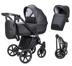 cumpără Сărucior pentru copii Angelina Carucior 2in1 Enigma Eco Black Ecco-10 în Chișinău 