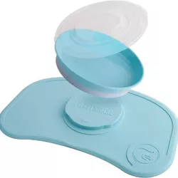 купить Посуда для кормления U-Grow 78440 Set anti-alunecare cu farfurie Twistshake Click-Mat, albastru в Кишинёве 