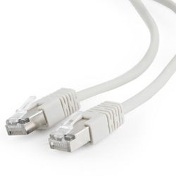 15m, FTP Patch Cord  Gray, PP22-15M, Cat.5E, Cablexpert, molded strain relief 50u" plugs