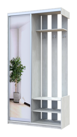 Antreu Voyage 2.25m x 1.2m x 0.45m lemn alb 0449