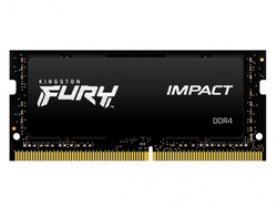 32GB DDR4-3200MHz SODIMM Kingston FURY Impact (Kit of 2x8GB) (KF432S20IBK2/32), CL20, 1.2V, XMP, Blk