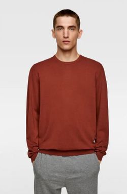 Трикотаж ZARA Кирпичный zara 0693/320/670