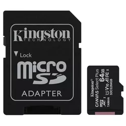 cumpără Card de memorie flash Kingston SDCS2/64GBSP, microSD Class10 UHS-I, Canvas Select Plus în Chișinău 