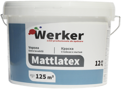 Vopsea extra-lavabila interior Werker Mattlatex 12,6 kg