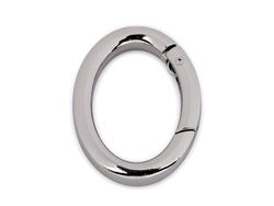 Inel carabină oval / nichel