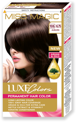 Краска для волос, SOLVEX Miss Magic Luxe Colors, 108 мл., 106 (6.75) - Каштановый