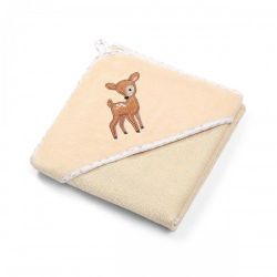 BabyOno Велюровое банное полотенце с капюшоном,100 x 100 cм