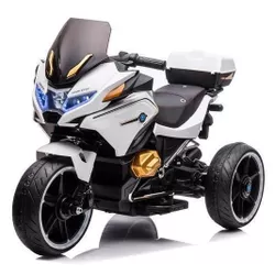 купить Электромобиль Richi RT1698/1 Motocicleta pe acumulator, alb в Кишинёве 