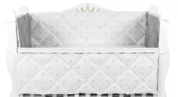 купить Бортик для кроватки PernaMea Coronita Gri 120x60cm (PM.101755/1) в Кишинёве 