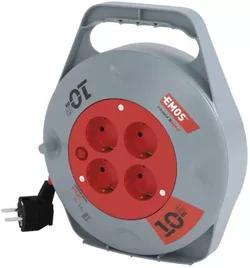 купить Удлинитель электрический Emos P19510 10m 4 гнезда 3x1.0mm2 (на катушке) в Кишинёве 