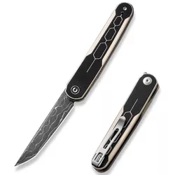 купить Нож походный Civivi C23015-DS1 KwaiQ, lamă Damascus, G10, liner lock в Кишинёве 