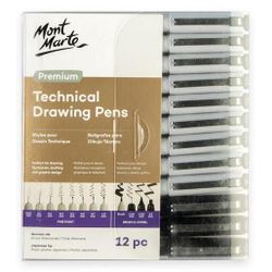 cumpără Set de creație Mont Marte MMPM0070 Set linere grafice, 12 buc, 0.05-3.5mm în Chișinău 