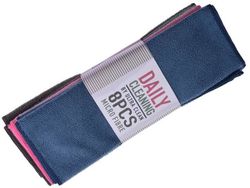 Set cirpe microfibra Daily 8buc, 30X30cm, 3 culori
