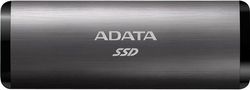 1.0TB (USB3.2/Type-C) ADATA Portable SSD SE760 Titanium (122x44x14mm, 95g, R/W:1000/800MB/s)