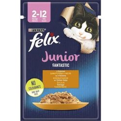 cumpără Hrană pentru animale de companie Purina Felix Junior cons.in aspic p/pisici (pui) 85g (26) în Chișinău 