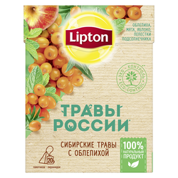 Lipton Травы России травяной чай в пирамидках с облепихой, 20 шт