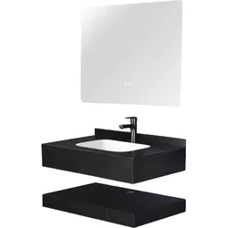 cumpără Dulap pentru lavoar SanDonna Set 1009N (80cm) piatra sinterizata în Chișinău 