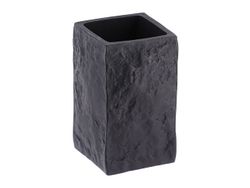 Стакан для зубных щeток Tendance "Камень черный" 6.3X6.3X10