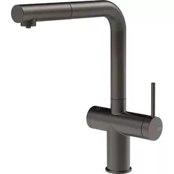 купить Смеситель кухонный Gessi 60572-707 Inedito Black Metal Brushed PVD в Кишинёве 