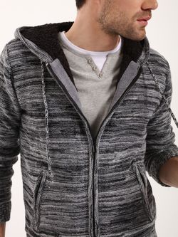 Pulover TOP SECRET Gri cu imprimeu SSW2082SZ