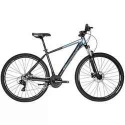 cumpără Bicicletă Crosser MT-041 29" 19 21S Shimano+Logan Hidraulic Black/Grey 29-070-21-19 N1-R6 în Chișinău 