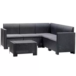 cumpără Set mobilier de grădină Bica Nebraska Corner Graphite în Chișinău 