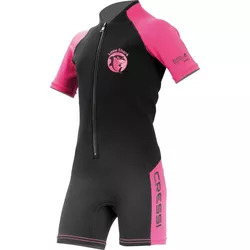 cumpără Accesoriu pentru înot Cressi-Sub Little Shark Jr Shorty Wetsuit S/L 2mm Black/Pink Y 11/12 (Dg003107) în Chișinău 