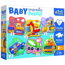 cumpără Puzzle Trefl 44004 Puzzle progressive La constructie în Chișinău 