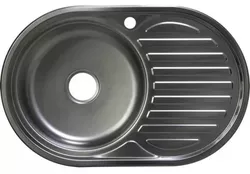 купить Мойка кухонная Rubano 27384 incastrabila 770x500x180mm (stânga), inox, decor-0,8mm в Кишинёве 