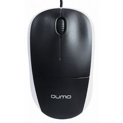 Wireless Mouse Qumo M65, Optical, 800-1600 dpi, 6 buttons, Ergonomic, 2xAAA, White