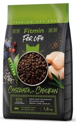 cumpără Hrană pentru animale de companie Fitmin Cat For Life Castrate Chicken 1.8kg în Chișinău 