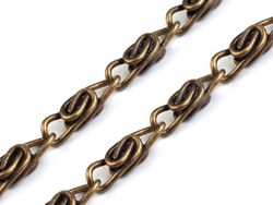 Lanț cu carabine pentru poșete, 90 cm, bronz