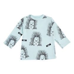 cumpără Haine pentru copii Minikin 242290368 Hedgehog Лонгслив голубой с рисунком 3-6мес (68см) în Chișinău 