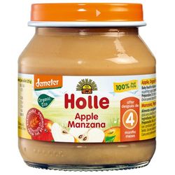 Пюре с яблоком с 4 месяцев Holle, 125 г