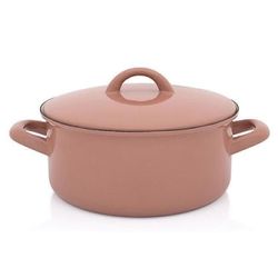 купить Кастрюля Metalac 57057 Cratita emailata Mocha Mousse 20cm, 2.75L, capac din metal в Кишинёве 