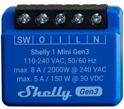 купить Выключатель электрический Shelly Mini 1 Gen3 (3800235261576) в Кишинёве 