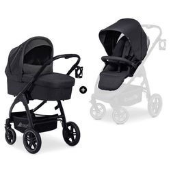 купить Детская коляска Hauck Saturn R Duoset Melange Black в Кишинёве 