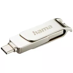cumpără USB flash memorie Hama 182492 C-Rotate Pro USB Stick, USB-C 3.1/3.0, 256GB, 100MB/s, silver în Chișinău 