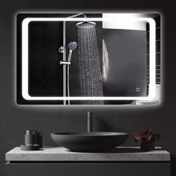 купить Зеркало для ванной Bayro Omega 1000x600 LED touch в Кишинёве 