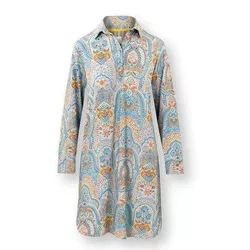 купить Домашний текстиль Pip Studio 51.503.679 Daaltje Long Sleeve Nightdress Jabali Blue M Blue в Кишинёве 