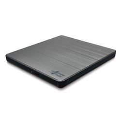 External Portable Slim 8x DVD-RW Drive Hitachi-LG Data Storage "GP60NB60", Silver, (USB2.0), Retail