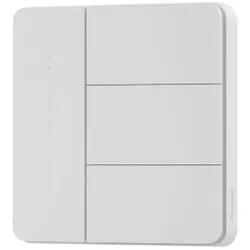 cumpără Întrerupător electric Aqara Z1 PRO - Întrerupător cu 3 butoane (cu și fără neutru) cutie pătrată de perete, albă (ZNQBKG44LM) în Chișinău 