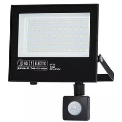 cumpără Reflector Horoz ASLAN-50W, 6400K, cu senzor de miscare, negru (068-011-0050) în Chișinău 
